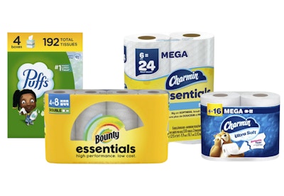 4 P&G Paper Products