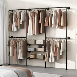 Industrial Pipe Clothing Rack