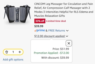 compression boots cart