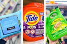 collage with tide, gain, and neutrogena products