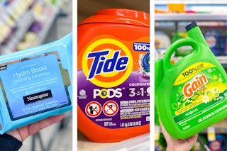 collage with tide, gain, and neutrogena products