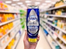 Dawn Platinum EZ-Squeeze Dish Soap held up in center isle at Target