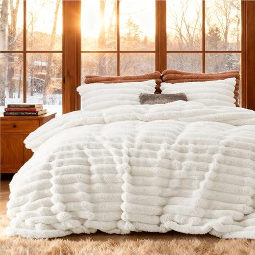 Bedsure Faux Fur Duvet Cover