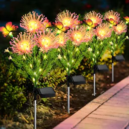 Solar Spider Lily Path Lights