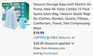an amazon cart ending in $19.99