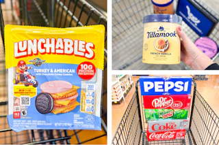 lunchables soda ice cream collage