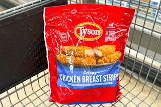 tyson chicken strips in shopping cart
