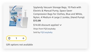 Vacuum Storage Bags, 10 Pack with Electric & Manual Pump