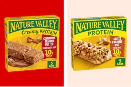 Nature Valley granola bars on KCL template