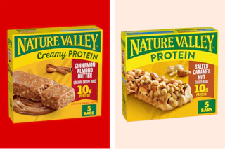 Nature Valley granola bars on KCL template