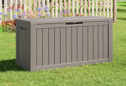 80-gallon resin deck box