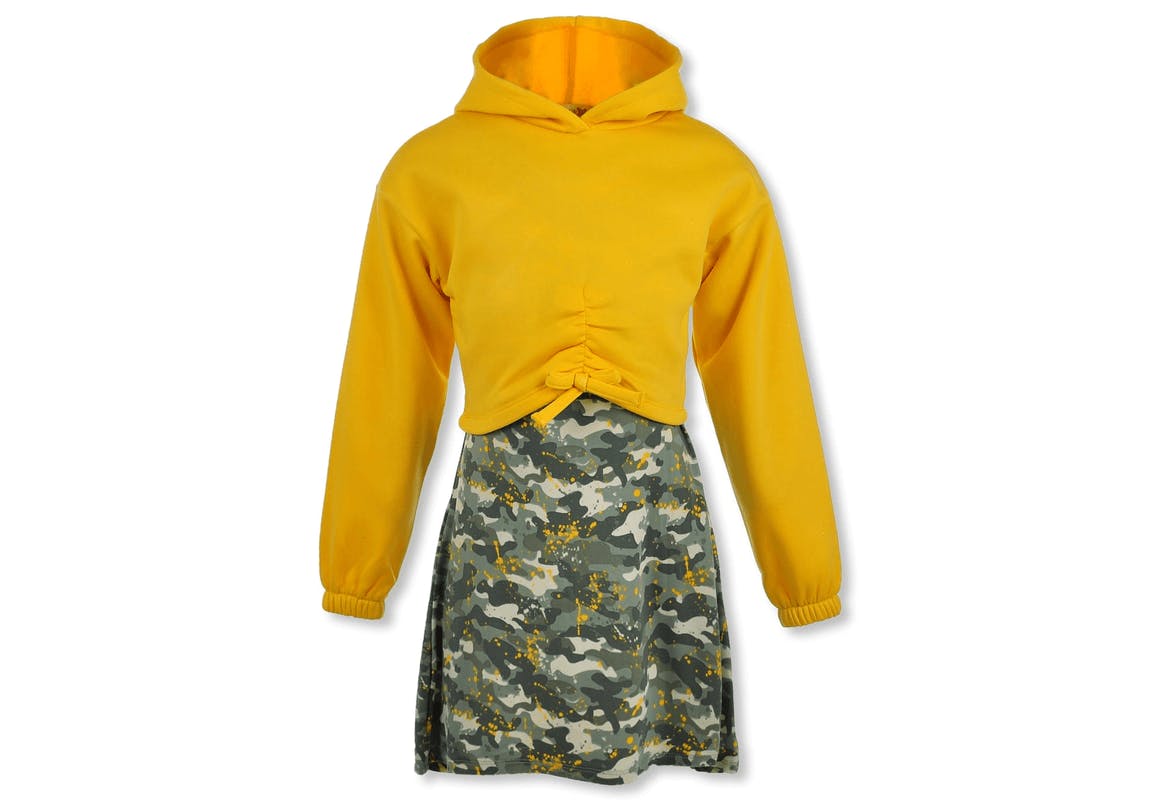 One Step Up Kids' Hoodie Dress Set