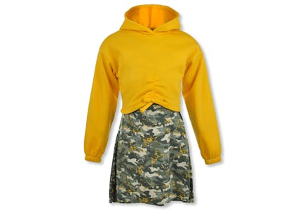 One Step Up Kids' Hoodie Dress Set