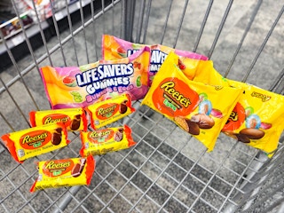 cart full of candy
