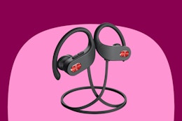 Boean Bluetooth Headphones, IPX7 Waterproof Wireless Headphones 16H Playtime Earphones Wireless Earbuds Stereo Sound Isolation