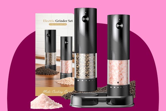 Electric Salt and Pepper Grinder Set, $11.99 on Amazon