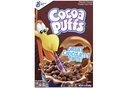 4 Cocoa Puffs Cereal Boxes