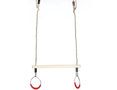 Kids Trapeze Swing Bar with Rings