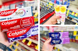 Free Colgate at Walgreens, $0.99 Crest at CVS, and More Toothpaste Deals card image