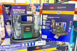 bissell little green cleaner on store shelf