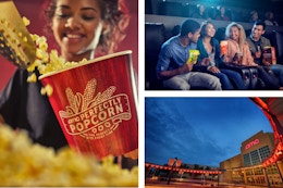 AMC Movie Theatre Experience, Just $25 — Get 2 Tickets, 2 Drinks, 1 Popcorn card image