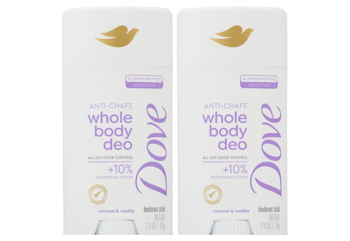 2 Dove Whole Body Deodorant Sticks