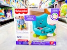 Fisher-Price Smart Stages Chair in center of toy aisle at Walmart