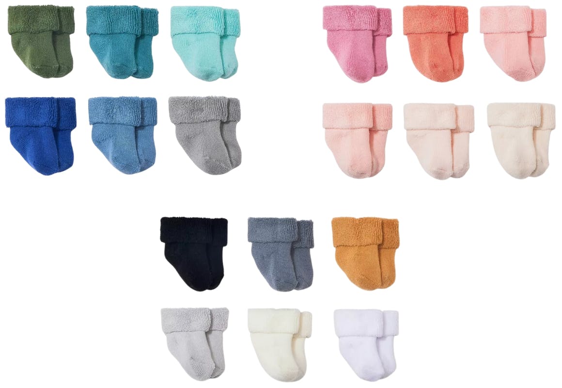 Terry Bootie Socks 6-Pack