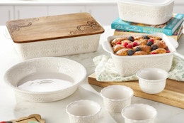 white vintage inspired bakeware