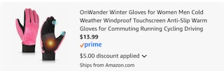 gloves Amazon receipt