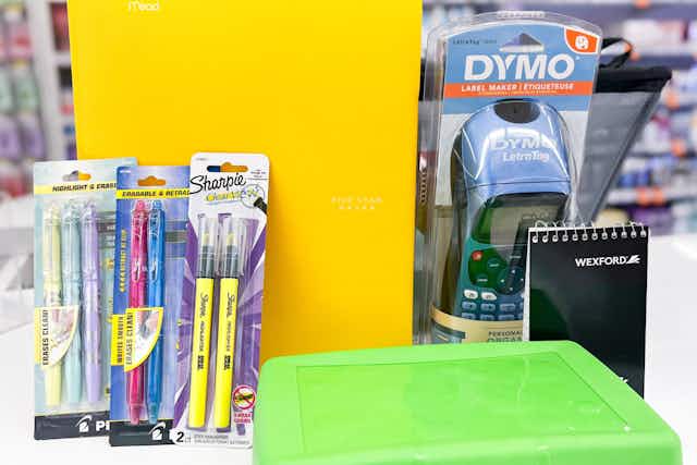 School Supplies Now 90% Off at Walgreens: $0.20 Bic Pens, $0.71 Sharpie card image