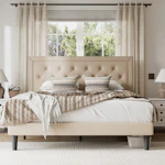 Tufted Upholstered Platform Bed