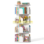 Rotating Bookshelf Tower