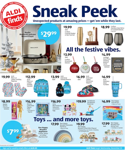 Aldi Finds Ad Nov 20 page 1