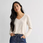 Women's Long Sleeve V-Neck Tee