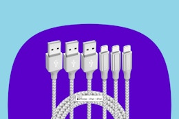 10-Foot Lightning Charging Cable 3-Pack, Only $7.99 on Amazon card image