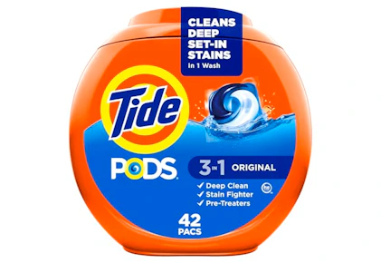 4 Tide Pods Laundry Detergent Tubs