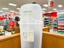 brightroom vertical gift wrap box sitting on a display at target