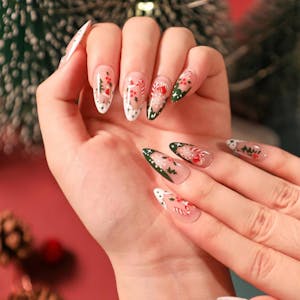 Christmas Fake Nails