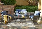 lowes rattan patio conversation set