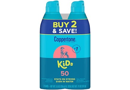Coppertone Kids Sunscreen 2-Pack