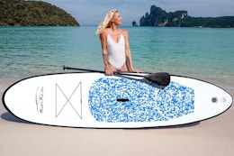 Inflatable Stand-Up Paddleboard, Only $69 With Amazon Discounts (Reg. $170) card image