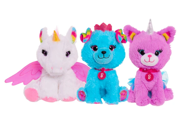 Barbie 3-Piece Plush Set