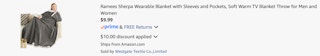 Amazon Sherpa Wearable Blanket 2025 2