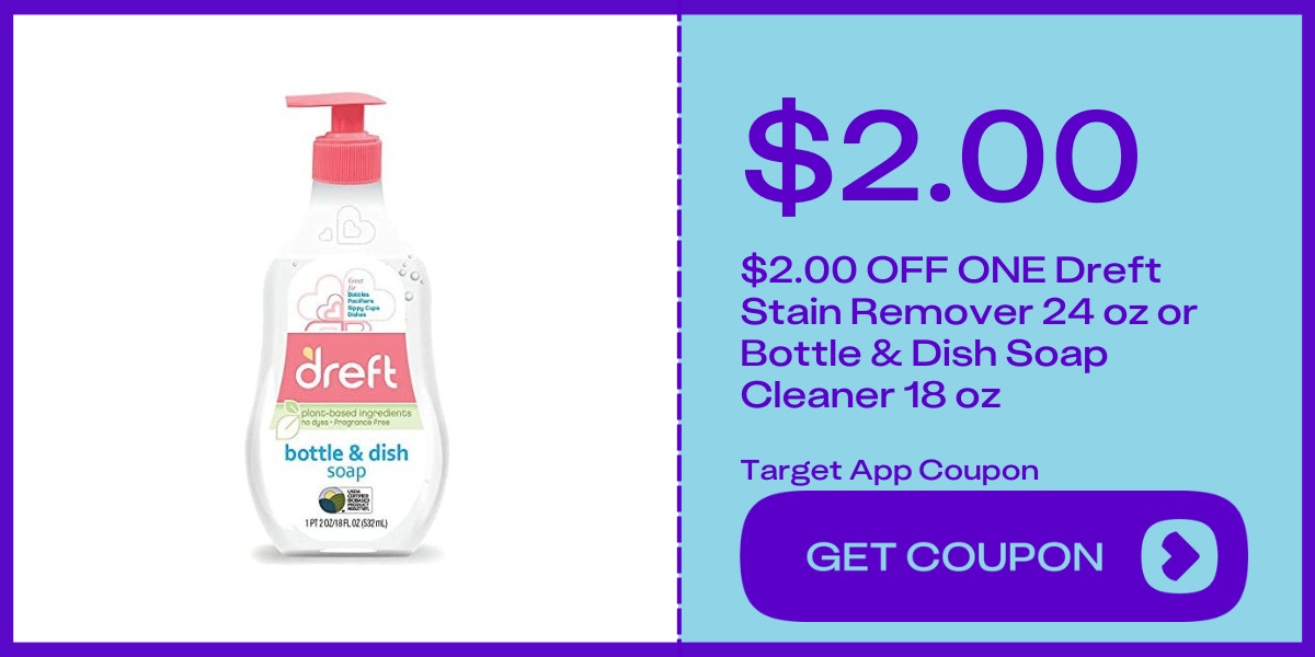 dreft bottle & dish soap