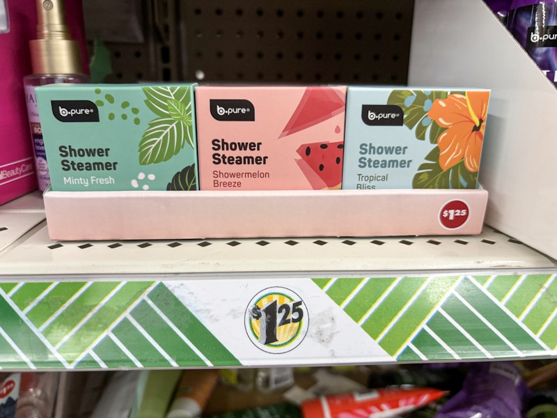 dollar tree shower steamer