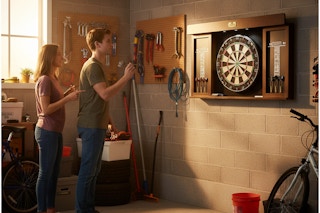 walmart dartboard cabinet