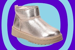 These Glitter Kids' Ugg Look-alikes Are $6 at Kohl's card image