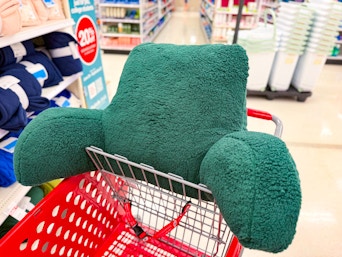 bed rest pillow sitting on a target cart