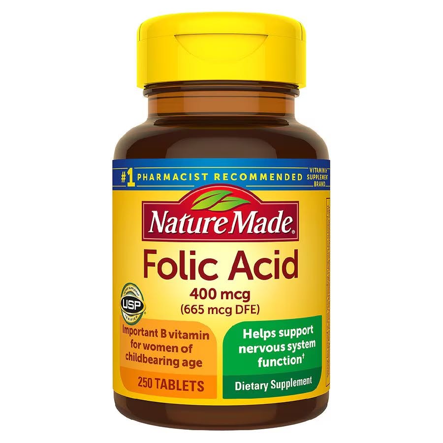 2 Nature Made Folic Acid Bottles